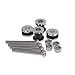 HDBUBALUS Motorcycle Backrest Sissy Bar Mounting Docking Hardware Set Fit for Harley Sportster 883 1200 2004-2017