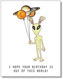 ALIEN BIRTHDAY CARD