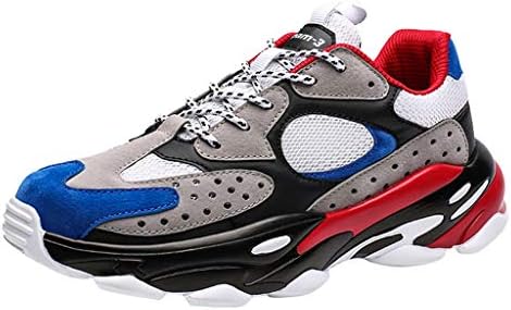 Mosunx Athletic Causal Chunky Sneakers Men, 【Mesh Breathable Thick Sole Arch Support 】 Shoelaces Non-Slip Snekers for Trail Running Gym Walking