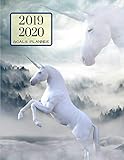 2019 2020 Mystical Unicorn 15 Months Daily Planner: Academic Hourly Organizer In 15 Minute Interval; by 