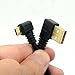 BSHTU Gold Plated USB 2.0 A Left Angle to Micro B Right Angled Cable Data Sync and Charge Cable (Left)