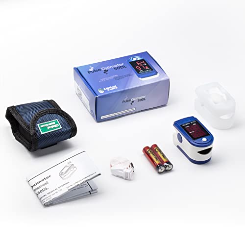 Clinical Guard CMS50DL SpO2 Pulse Oximeter Fingertip, Blood Oxygen