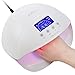 50W UV LED Gel Nail Curing Lamp for Fingernail & Toenail, Nail Dryer with Hybrid UV LED Light, Auto-Sensor, LCD Display, Timer -Elicico