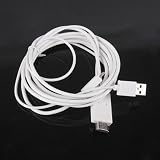 Geekbuying 6 Feet (1.8m) 1080P MHL Micro USB 3.0 to HDMI HDTV Adapter Cable for Samsung Galaxy Note 3  (White)