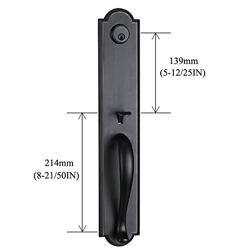 image for TMC Bronze Dummy ( Wthout Key) Handleset with Modern Knob Handle Oil R