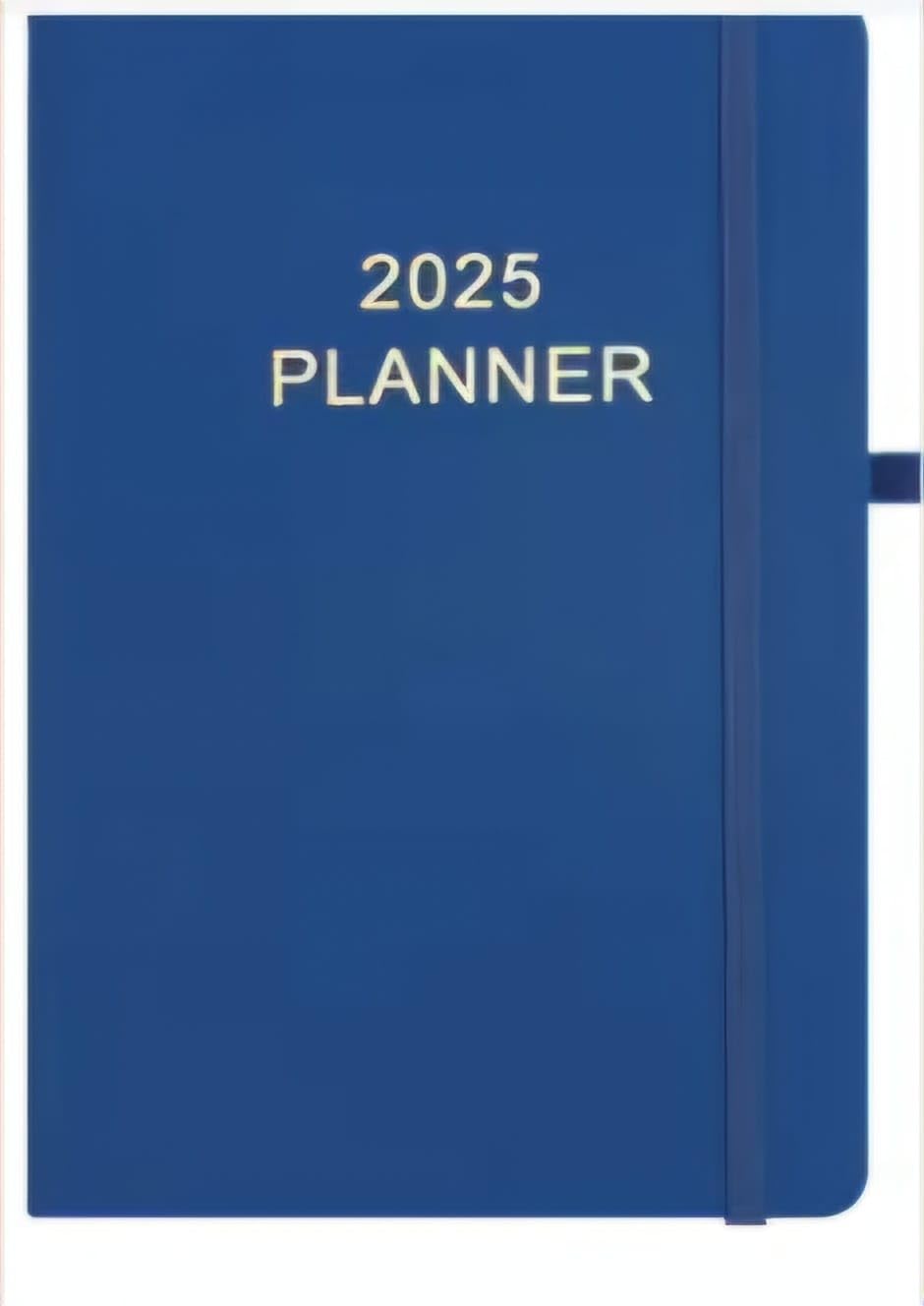 Top Sale A5 Day to Page 2025 Diary Soft PU Cover Blue