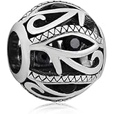 925 Sterling Silver Charms fit Pandora Charms Bracelets Blue Evil Eye Charms Bead Hamsa Hand Lucky Charms for Women Wife Mom Christams Mother's Day Valentine's Day Gift