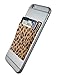 CardNinja Ultra-slim Self Adhesive Credit Card Wallet for Smartphones, Gold Cheetah