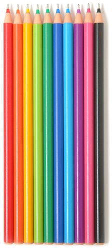 Promarx Rainbow Fashion Ink Pens, Assorted Colors, 10 Count