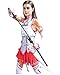 DAZCOS US Size Women's Anime Cosplay Costume Outfit with Arm and Leg Sleeves (Medium)