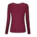 Simier Fariry Women V Neck Twist Knot Front Long Sleeve Blouse Top