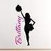 Personalized Cheerleader Wall Decal Art Custom Name Cheer Cheerleading Sticker Words