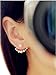 TRURENDI Jewelry Fashion Womens Jewellery Chic Pearl Ear Back Hanging Stud Earrings