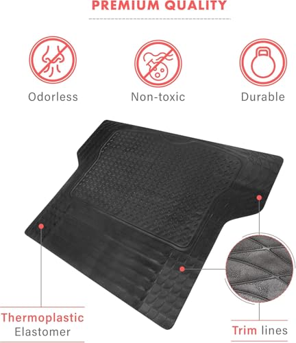 NEOROSVIKA Tapete para Cajuela, Tapete de Carga Resistente para Todo Tipo de Clima, Tapetes de Carga Resistente para Todo Tipo de Clima, Tapetes Cajuela para Coche (Tapete para Cajuela, 138 * 110CM)