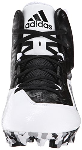 adidas Performance Men's Filthyquick 2.0 MD Football Cleat, Black/Black/White, 9.5 M US