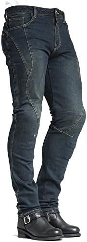 MAXLER JEAN Men’s Bike Motorcycle Motorbike Kevlar Jeans 1601 Blue 42