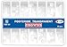 Zubastick Dental Posterior Transparent Crowns Matrices Matrix 64 pcs
