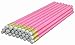 ezpencils - Pink Barrel Pencils with White Eraser - 36 pkg - Non-Smudge Eraser - # 2 HB Lead - Unsharpened - Non-Branded