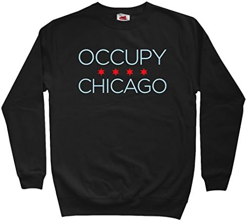 Smash Vintage Men's Occupy Chicago Sweatshirt - Black, XXX-Large