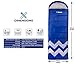 Ebung Sleeping Bag for Cold Weather – Envelope Portable Ideal for Winter, Summer, Spring, Fall – Outdoor Camping, Hiking, Traveling-Adults,Kids,Boys,Girls-Lightweight Waterproof Washable (Blue)thumb 2