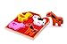 Small 4 Piece Barnyard Farm Animals Wooden Chunky Puzzle for Babies or Preschool Toddler Age w/Easy-Hold Colorful Solid Wood Pieces. Simple & Educational for Baby, 1 & 2 Year Olds