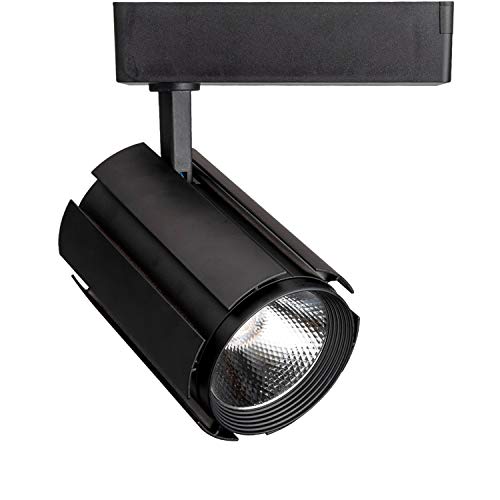 GALYGG LED Track Lighting Heads Black Spotlight, 3 - Wire Light Fixtures, 30W 3000LM 3000K Warm White, for Wall Art Exhibition