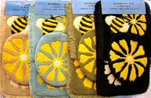 Amazon.com: SOFT BUMBLE BEE 3 PC BATHROOM RUG SET: Home & Kitchen