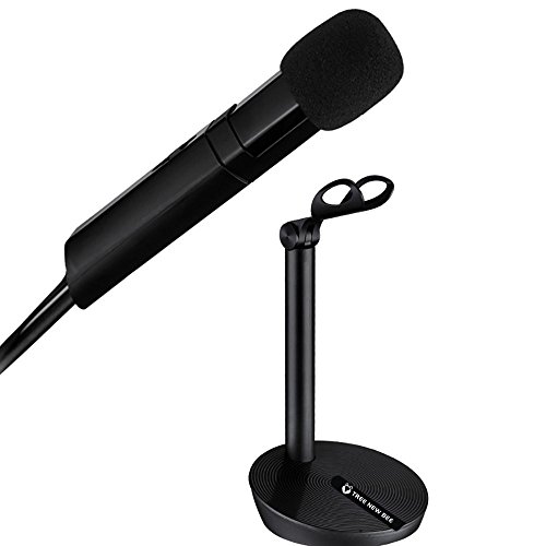Tree New Bee TNB-MIC01 USB Plug and Play Studio Adjustable Desktop/Laptop Microphone, Black