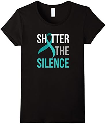 Women's April is Sexual Assault Awareness Month T Shirt Medium Black