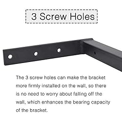 OVOV 6 Pack Heavy Duty Shelf Brackets Wall Mounted