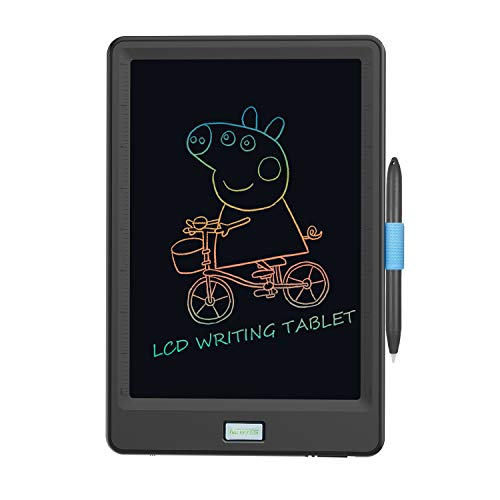Upgraded 10 Inch Writing Board Colorful Version with Lock Function Erasable Electronic Doodle and Scribble Board Magnetic Drawing MeMO Notes Taking Comes with 1 Lanyard for Kid & Adults - Thumbnail 7