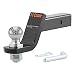 CURT 45056 Trailer Hitch Ball Mount with 2-Inch Trailer Ball & Hitch Pin, Fits 2-Inch Receiver, 7,500 lbs. GTW, 4-Inch Drop primary