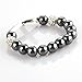 Ecloud Shop® 10mm Rhinestone metal cross ball Hematite Elastic Bracelet women hot