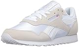 Reebok Women's Royal Nylon Fashion Sneaker, White/White/Steel, 9 M US