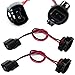 iJDMTOY 5202 H16 Extension Wire Harness Sockets Compatible with Automtive Driving Light, Fog Light, Retrofit, Off-Road Lighting, etc