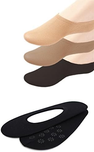 Premium No Show Socks For Women Heel Grip Non Slip (Pack of 5)