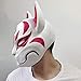 Teimei Fortnite Fox Mask Helmet Halloween Cosplay Season Natural Latex