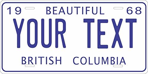 British Columbia 1968 Personalized Customs Novelty Tag Vehicle Car Moped Bike Bicycle Motorcycle Auto Licen...