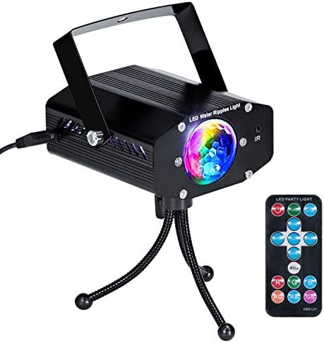 IDESION Mini LED Disco DJ Party Lights Sound Activated Colorful Rotating Lighting Effect with Remote Controller for Home Entertainment Karaoke KTV Birthday Xmas Gathering Celebration Parties