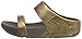 FitFlop Women's Lulu Metallic Snake Slide, Bronze, 8 M US