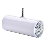 Chiak Portable Mini 3.5mm Speaker Small White Stereo Speaker for Smartphone Moblie Phone MP3 MP4 Player Tablet PC Computer Notebook Laptop Promotional Gift