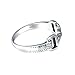 Gold Plated Silver Equestrian Horse Snaffle Bit Band Ring Silver / 4