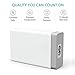 5 Port Charging Station for Multiple Devices, USB Wall Charger for Phone X/8/7/6s/Plus, iPad Pro/Air 2/Mini/iPod, Galaxy S7/S6/Edge/Plus, Note 5/4, LG, Nexus, HTC and More …