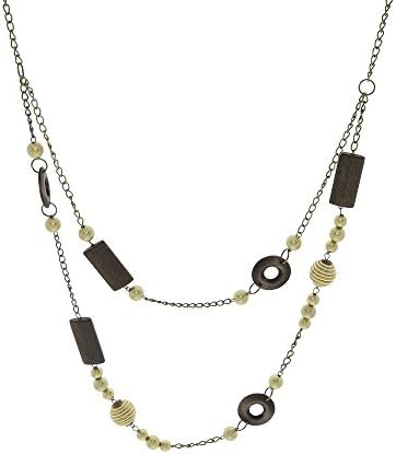 Extra Long Hanging Multi Strands Multi Colored Beaded Fashion Necklace Chain - 48"