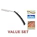Feather Plier Razor + Plier Razor Blades (20 blade) + Premium Oil Blotting Paper VALUE SET
