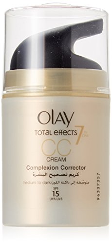 Olay Total Effects 7-In-1 Anti-Aging Moisturizer CC Cream with SPF 15 - Medium To Dark Shade - 1.7oz / 50ml Bottle
