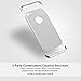 iPhone 7 case,Coocolor 3 in 1 Ultra Thin and Slim Design Coated Premium Non Slip Surface Shockproof Plating Metal Texture Skin Protector For Apple iPhone 7-Silver