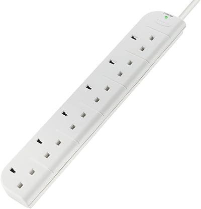 Belkin E-Series 6 Plug Surge Protected Power Strip 3m White