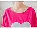 MyFav Pajama Set Big Girls Comfy PJS Lovely Heart Shape Printed Sleepwear Nighty