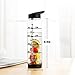 32oz Straw Water Bottles, Large Infused Fruit Water Infusion Bottles Time Markings, BPA Free Leak Proof Sport Travel Water Bottle with Measurements, Office Detox Infuser Tritan Drinking Bottle, Black